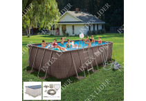 56984 Bestway Круглый каркасный бассейн, 305х100см+фильтр-насос